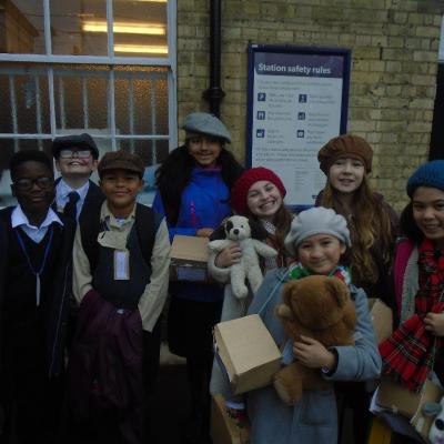Some of the Chidren Waiting at Kings Cross